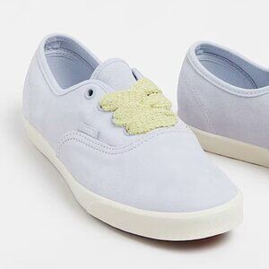VANS Suede Authentic  Lowpro Fat Lace in Halogen Blue Lime Sherbet